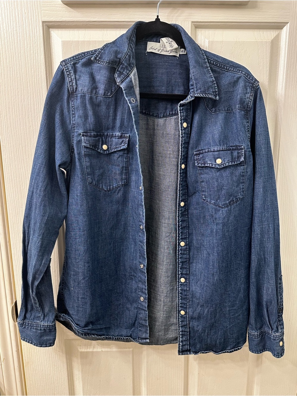 H&M L.O.G.G. Indigo Chambray Shirt